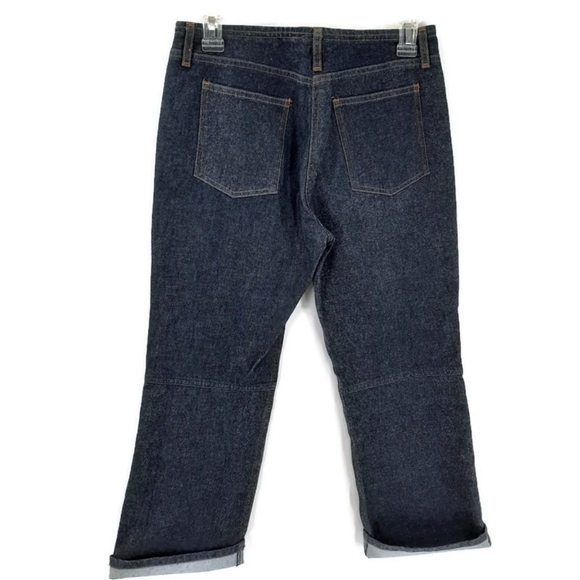 Theory cropped denim straight-leg capri's … - Picture 2 of 8